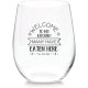 Stemless Wine Glass 11 oz Beer Whiskey Wine Tumblers Red & White Funny Birthday Wine Glasses Gift for Wine Lover