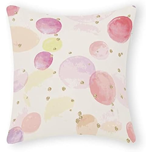 Color Wave Point Cushion Cover with Zipper Cotton 20x20 Inch Farmhouse Pillow Cases for Home Decor Funny Cushion Cover for Women Girls,Housewarming Pillow Gifts