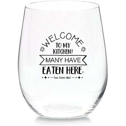 Stemless Wine Glass 11 oz Beer Whiskey Wine Tumblers Red & White Funny Birthday Wine Glasses Gift for Wine Lover