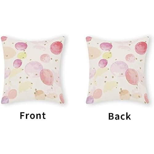 Color Wave Point Cushion Cover with Zipper Cotton 20x20 Inch Farmhouse Pillow Cases for Home Decor Funny Cushion Cover for Women Girls,Housewarming Pillow Gifts