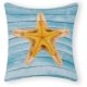 Cute Cotton Pillowcase with Zipper 24x24 Inch,Starfish Pillow Cases for Home Decor,Pillowcase for Friends Family Holiday Pillow Gifts