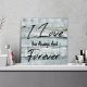I Love You Always and Forever Wood Sign Modern Wood Sign with Saying Personalized Gifts 12x12 inch