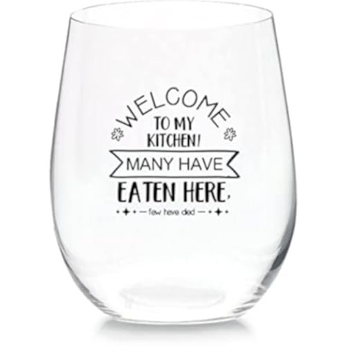 Stemless Wine Glass 11 oz Beer Whiskey Wine Tumblers Red & White Funny Birthday Wine Glasses Gift for Wine Lover